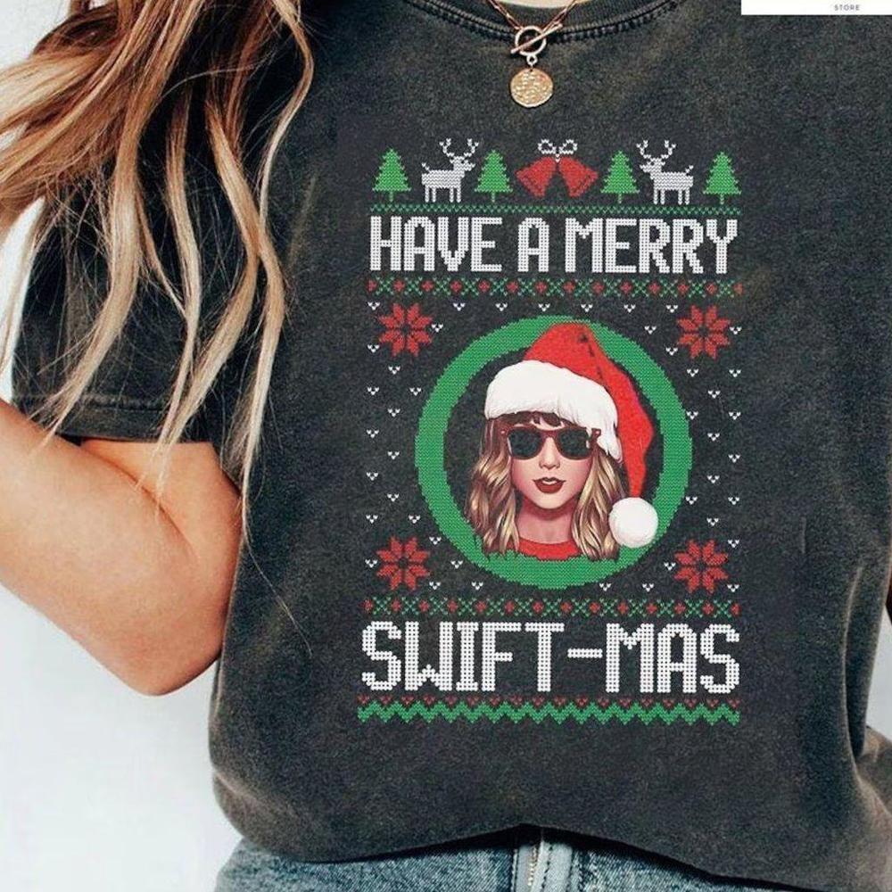 Christmas Shirt Have A Merry Swiftmas Shirt Christmas Gift Black